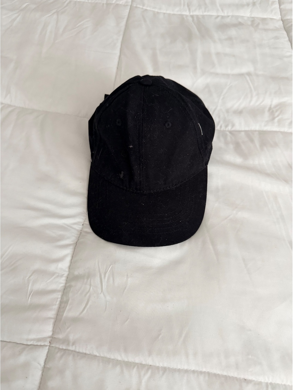 Classic Black Adjustable Cotton Baseball Cap